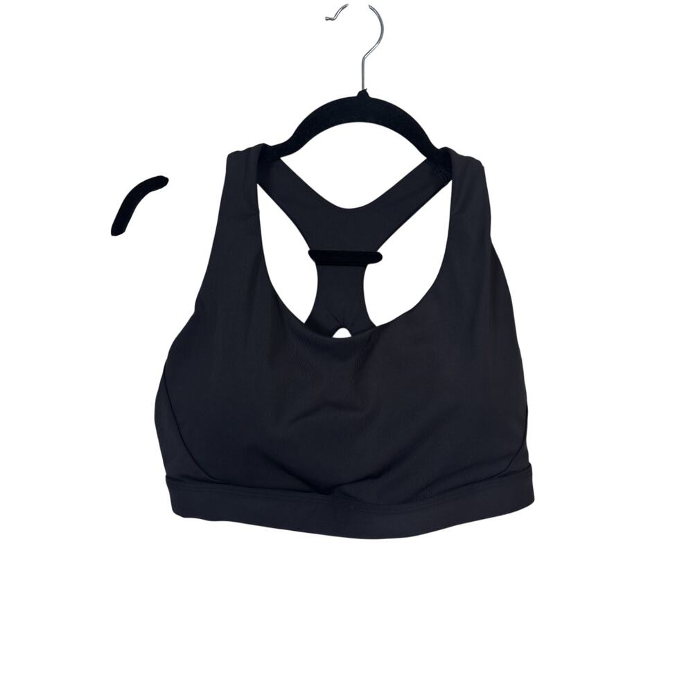 Athleta Ultimate Bra Racerback Sports Bra Womens XL Black D-DD+